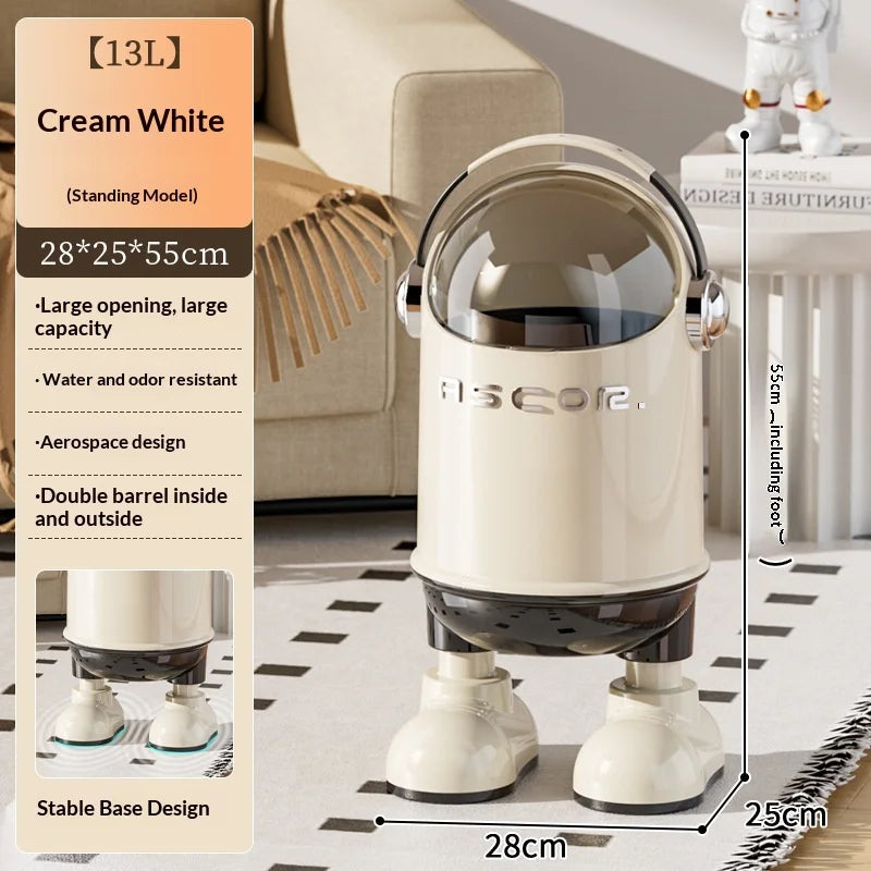 Bote de basura con sensor sin contacto de acero inoxidable, cubo de basura de gran capacidad para cocina, baño, dormitorio, sala de estar, hogar