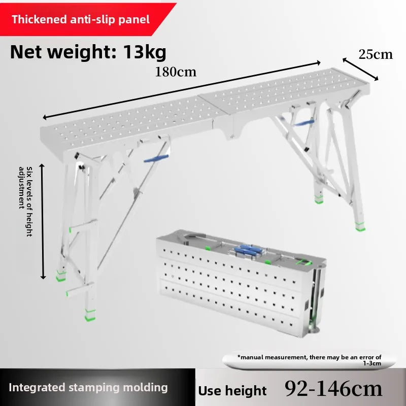 Andamio portátil plegable engrosado para obras de construcción y decoración de interiores