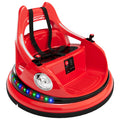 Coche de choque de 12V para niños pequeños, juguetes eléctricos para montar para niños de 1 a 6 años, luces LED, giro de 360 grados, soporta hasta 30 kg