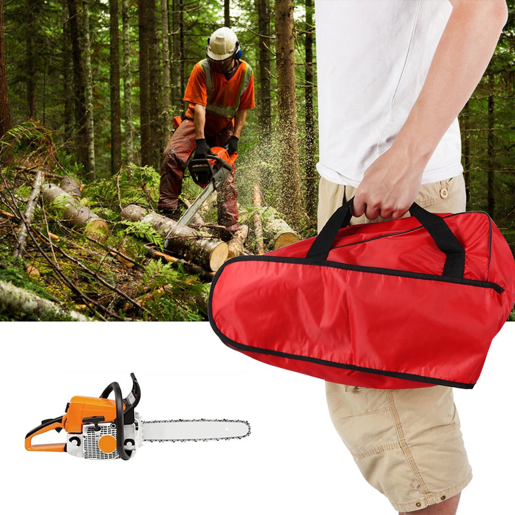 Bolsa de transporte para motosierra Contenedor para motosierra Tejido Oxford Bolsa portátil para motosierra Estuche de almacenamiento para motosierras de 12, 14 y 16 pulgadas