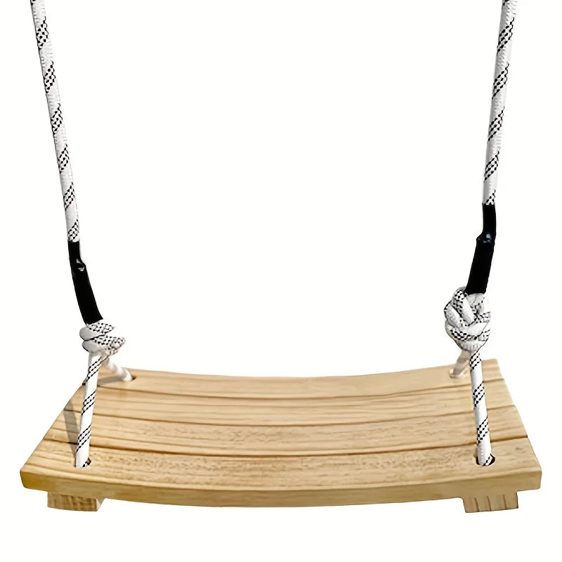 Columpio colgante para adultos - Columpio de porche de madera maciza para uso en interiores/exteriores, hamaca de árbol de jardín con acabado resistente a la intemperie
