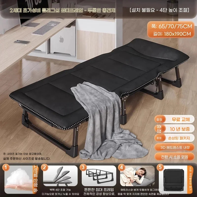 Cama Lit Pliable Plegable Portátil Loft Expander Spandex Individual Contenedor Barata 1 Persona Cómoda Klappbett Muebles del Hogar