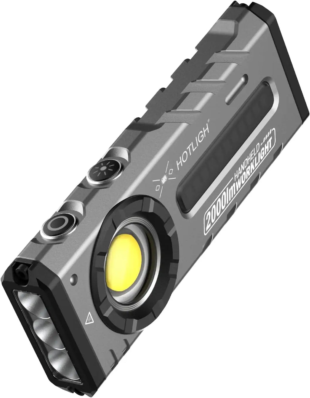 Linterna magnética recargable, 2000 lúmenes con luz RGB y UV para uso exterior