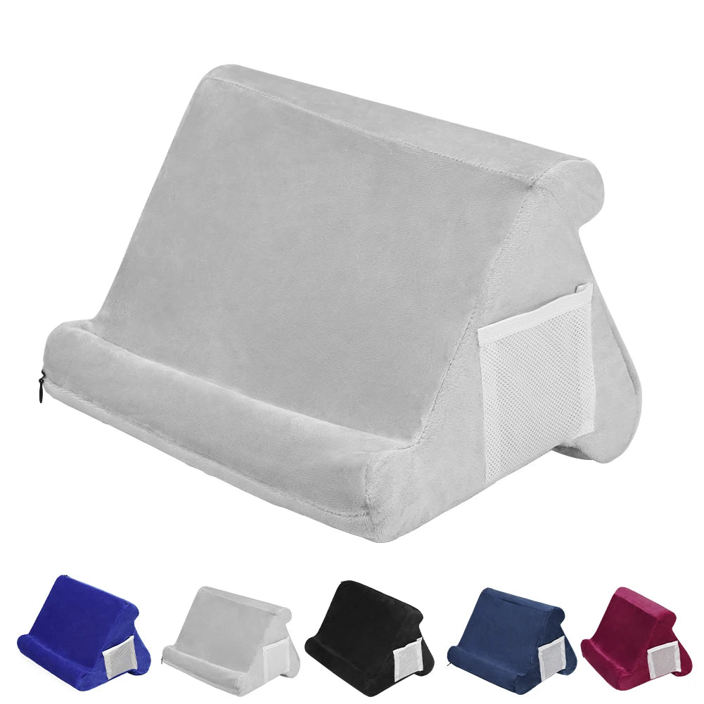 Soporte de almohada de esponja multifuncional para tabletas, para leer libros, soporte de escritorio para tabletas