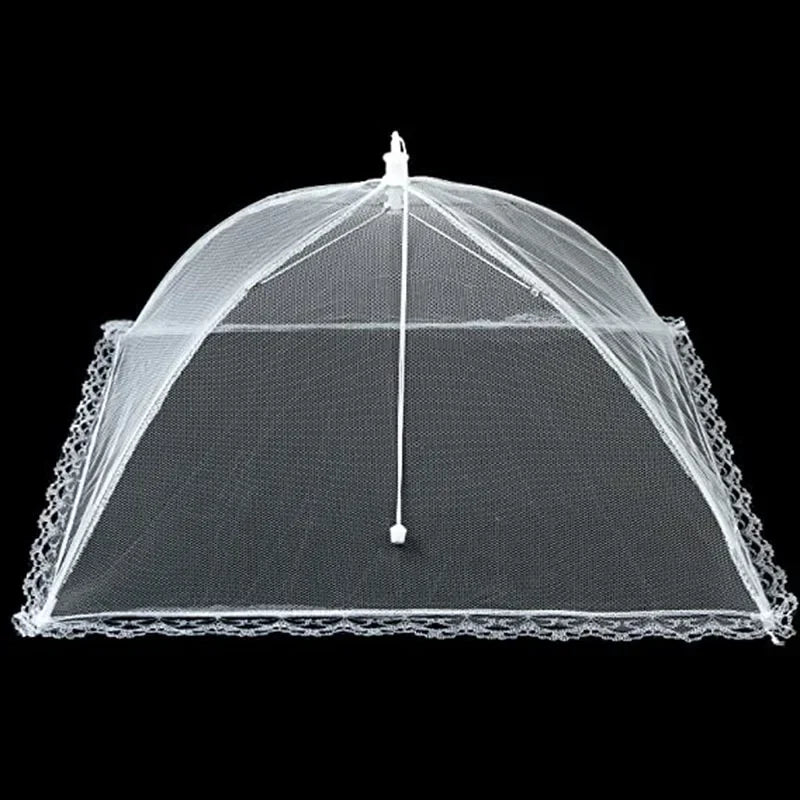 Cubierta de malla plegable para alimentos, cubierta desplegable antimoscas y mosquitos para alimentos, paraguas para comidas, verduras, frutas, transpirable, accesorios de cocina