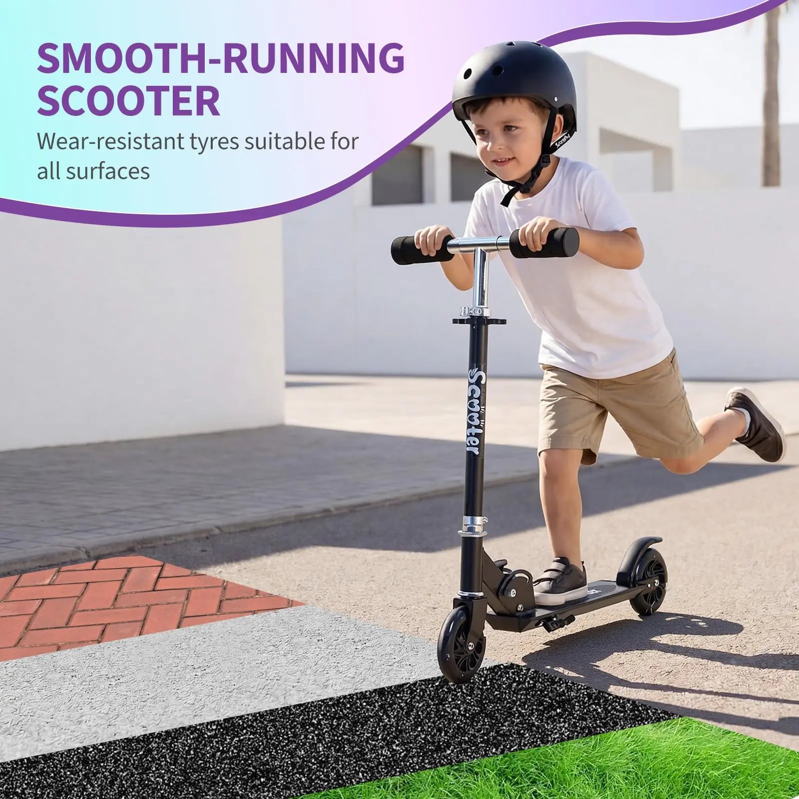 Patinete infantil con ruedas LED iluminadas, altura ajustable, plegable, ligero, patinete para niños y niñas de 3 a 12 años