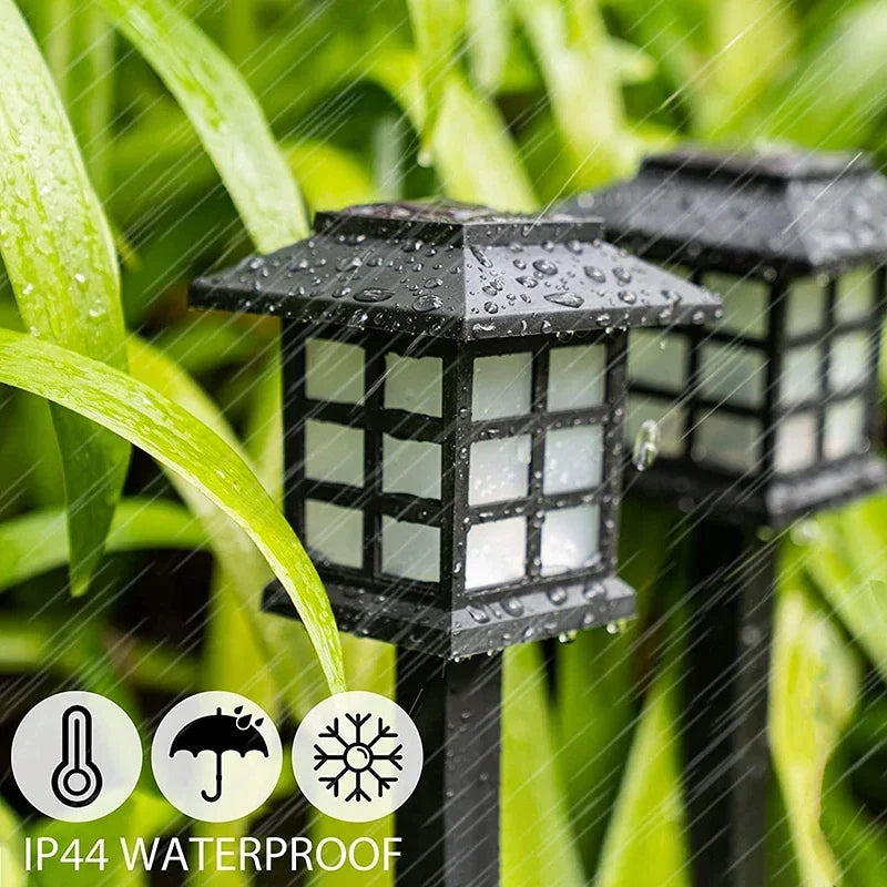 2/4/6/8 Uds. Luces LED solares para caminos, impermeables, para exteriores, decoración de jardín, farola para paisajismo, patio, entrada de vehículos