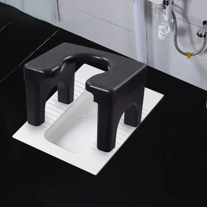 Inodoro en cuclillas taburete silla antideslizante grueso hogar panel ensanchado borde redondeado resistente fácil de lavar orinal sillas para baño