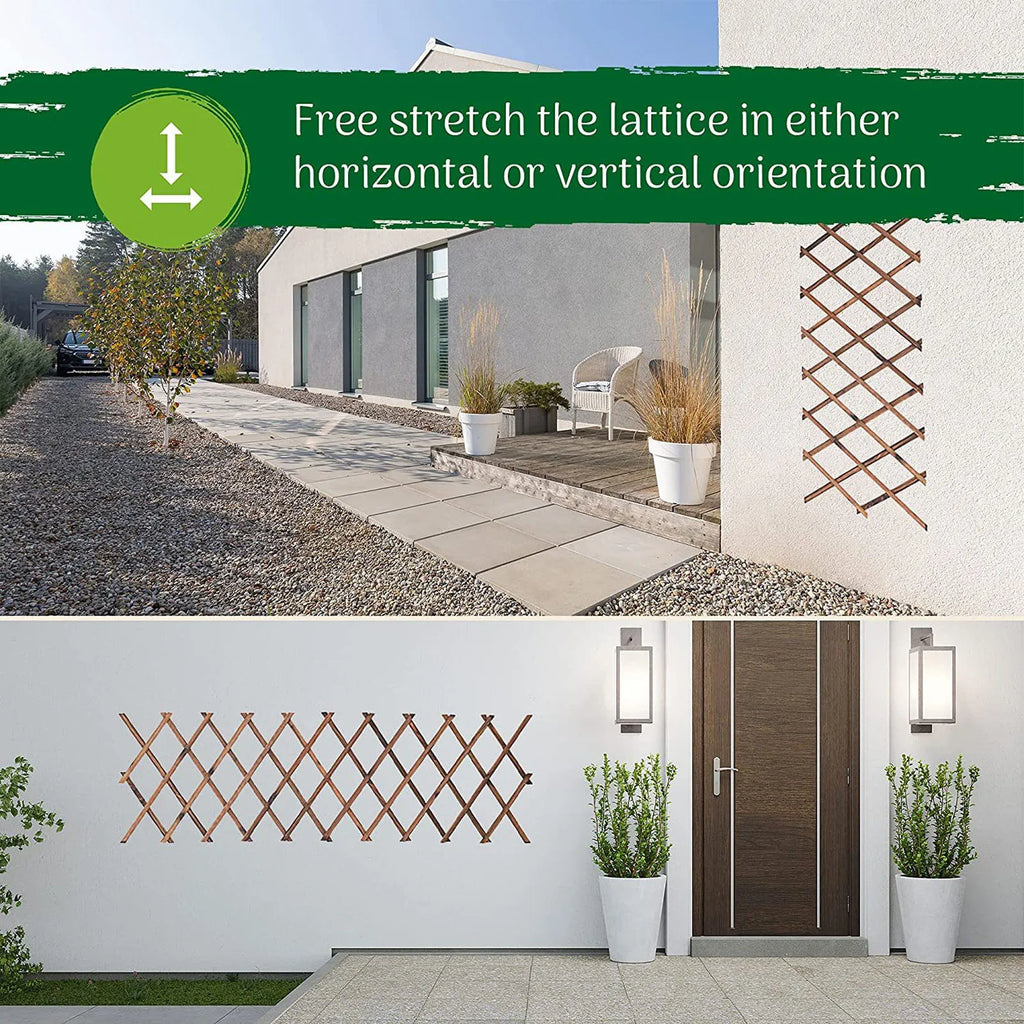 Celosías expandibles para trepar plantas, cerca de pino extensible, soporte para plantas trepadoras, celosías expandibles para trepar plantas