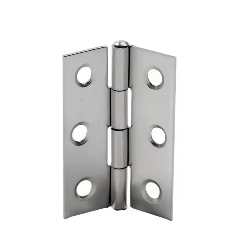 10 bisagras de puerta de acero inoxidable para armarios, ventanas, cajas de madera, bisagras planas, accesorios de herrajes para muebles del hogar Escritorio