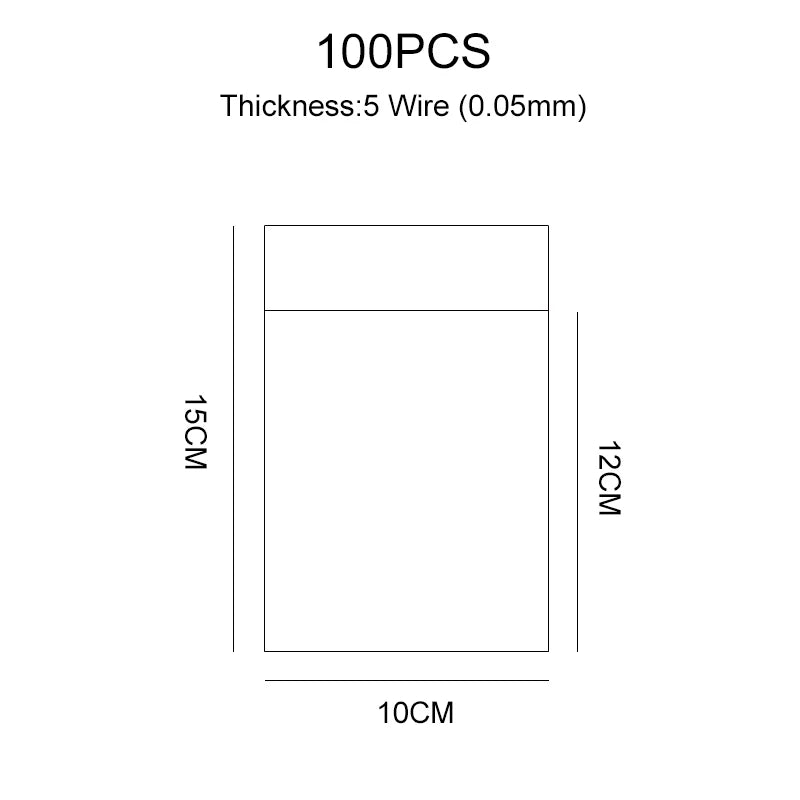 Transparent Self-sealing Jewelry Accessories Candy OPP Self-adhesive Bag Packaging Resealable Gift Cookie Packaging Bag