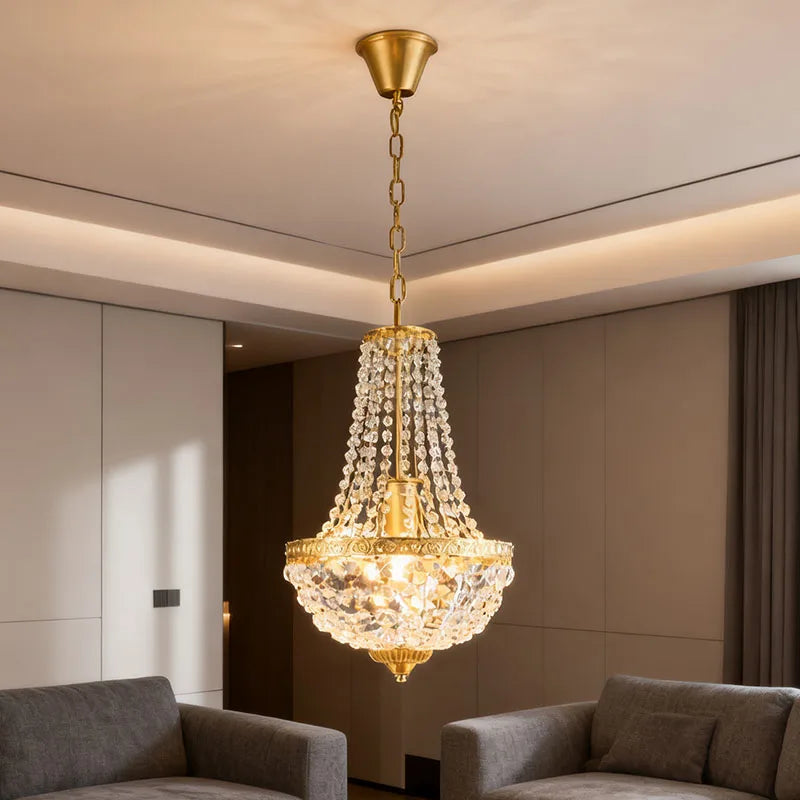 Lámpara Colgante de Cristal Moderna, Candelabro LED E27 para Ático, Sala de Estar, Porche, Dormitorio, Arte en Hierro, Decoración del Hogar, Lámparas Colgantes Vintage