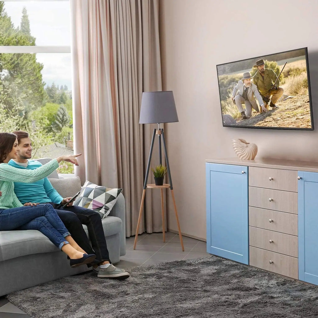 Soporte universal para TV BEISHI, montaje de pared fijo de perfil bajo para la mayoría de televisores planos/curvos de 40"-85" con VESA máximo de 600X500mm y hasta 70kg