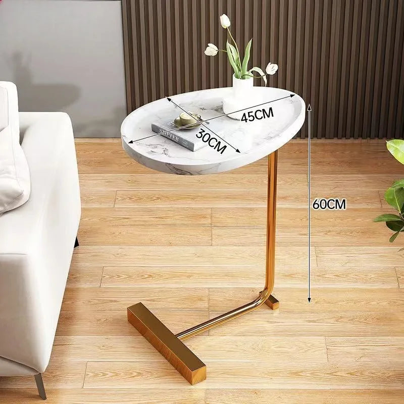 Mesa auxiliar extraíble, mesita pequeña simple para el hogar, estante de dormitorio junto a la cama, sala de estar, mesa auxiliar de sofá mini de celebridades de Internet.