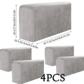 2pcs Sofa Armrest Protector Universal Armchair Covers Non-Slip Soft Warm Couch Arm Rest Covers Thickened Furniture Protector