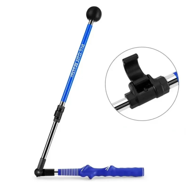 PGM Entrenador de Swing de Golf Plegable Corrector de Postura con Longitud y Ángulo Ajustables, para Principiantes, Disponible para Manos Izquierda y Derecha, HGB023