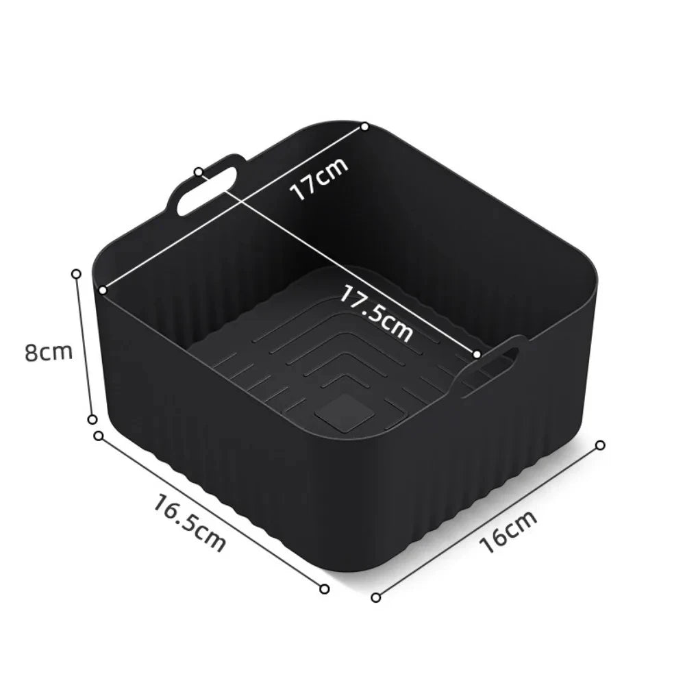 2Pcs/1Pcs Air Fryer Silicone Liners for Ninja SL400 SL401 Stack XL Basket Reusable AirFryer Baking Tray Airfryer Accessories