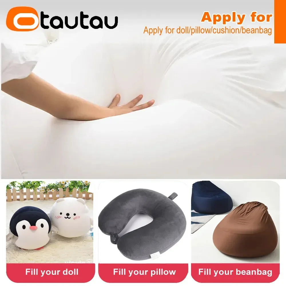 OTAUTAU Relleno de Bolas de EPS de 240 L para Puf de Puf de 3 pies 3-5 mm Cojín de Almohada de Poliéster Bolsa de Frijoles Silla Escena de Nieve TL001