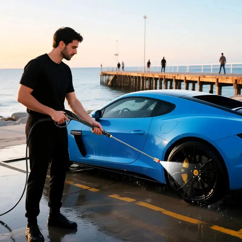 Hidrolavadora de gasolina de 4200PSI, 4.0GPM, 209CC con manguera de 25ft y 4 boquillas