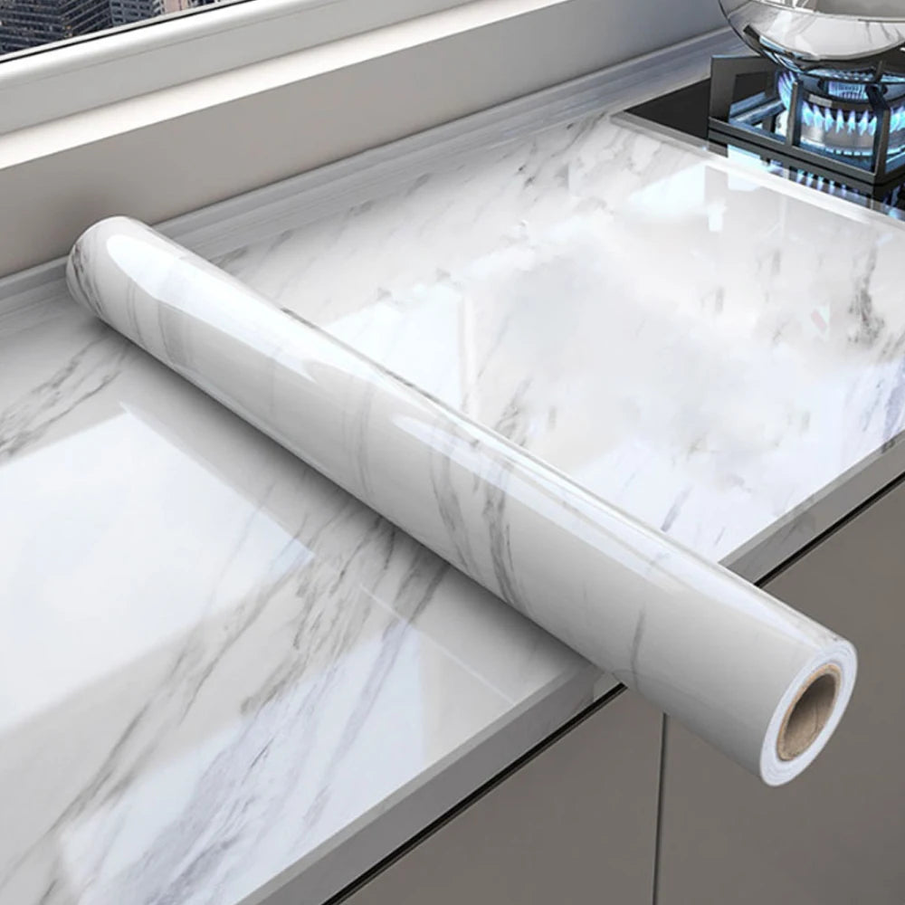 Papel pintado autoadhesivo de mármol de 55 cm, papel de contacto de vinilo, pegatinas de pared impermeables de PVC para sala de estar, cocina, película de decoración del hogar