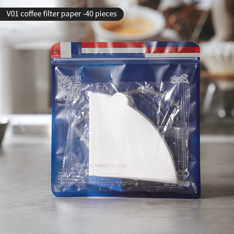 Bincoo Complete Pour Over Filter Collection - Round, Cone, Basket Styles in Multiple Sizes, Full Model Selection