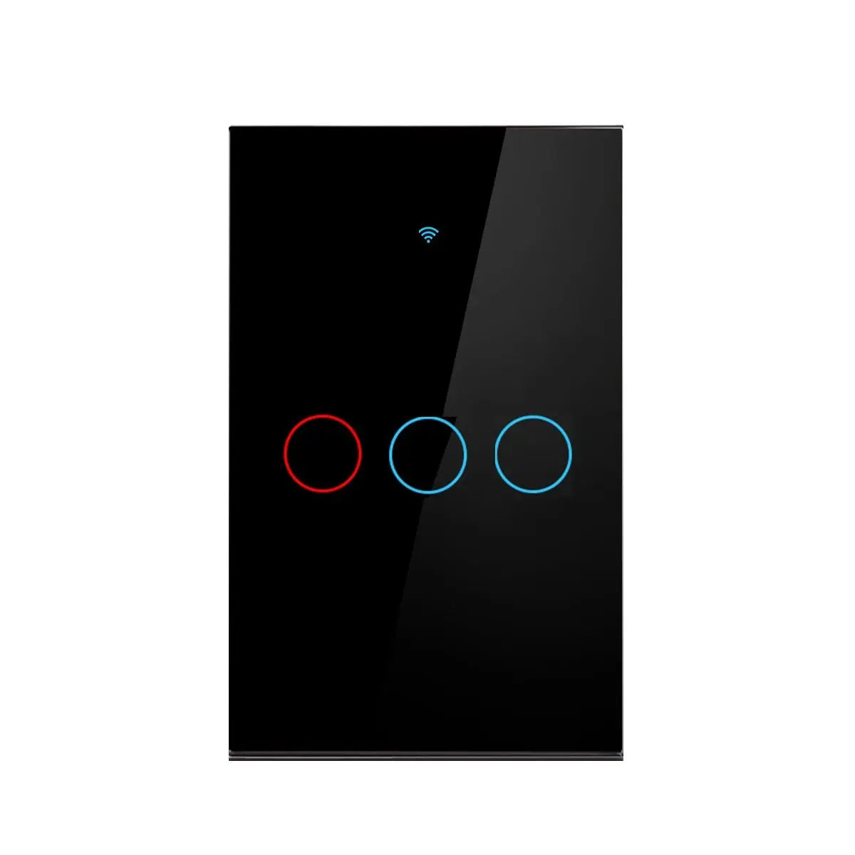 Funciona con el interruptor de luz de pared inteligente Tuya WIFI US/UE con panel táctil de vidrio y control remoto inalámbrico por voz con Alexa Google Home