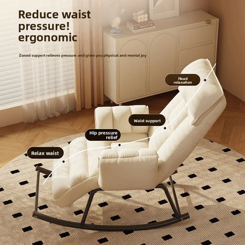 Mecedora perezosa para el hogar, retro, balcón, silla reclinable plegable de ocio, sofá, silla de dormitorio, individual, para sentarse y tumbarse