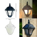 Lámpara LED Solar de Pared Exterior con Sensor de Movimiento Humano, Estilo Retro, Impermeable, para Villa, Jardín, Balcón, Decorativa