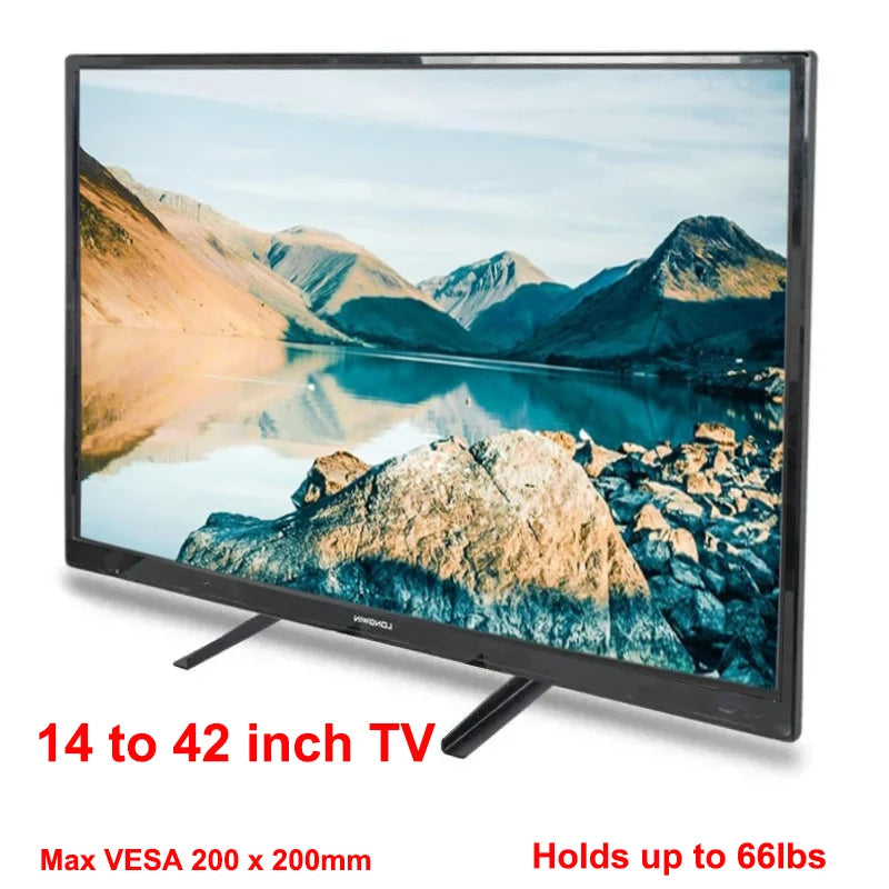 Patas universales de soporte de TV, pies de TV para televisores LCD/LED/OLED/plasma, soporte de TV de mesa, elevador de pedestal para pantallas planas y curvas de Halloween