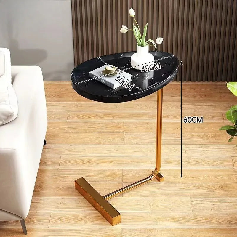 Mesa auxiliar extraíble, mesita pequeña simple para el hogar, estante de dormitorio junto a la cama, sala de estar, mesa auxiliar de sofá mini de celebridades de Internet.