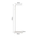 Perchero de pie minimalista color crema para entrada, perchero de pie multifuncional para dormitorio, perchero organizador con estante, muebles