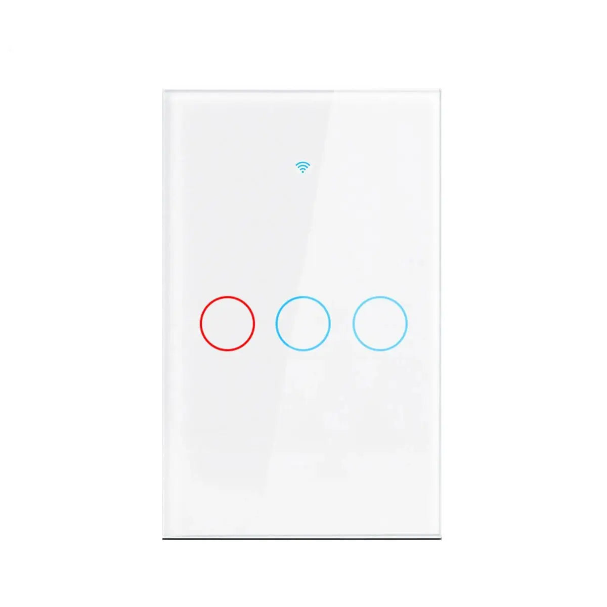 Funciona con el interruptor de luz de pared inteligente Tuya WIFI US/UE con panel táctil de vidrio y control remoto inalámbrico por voz con Alexa Google Home