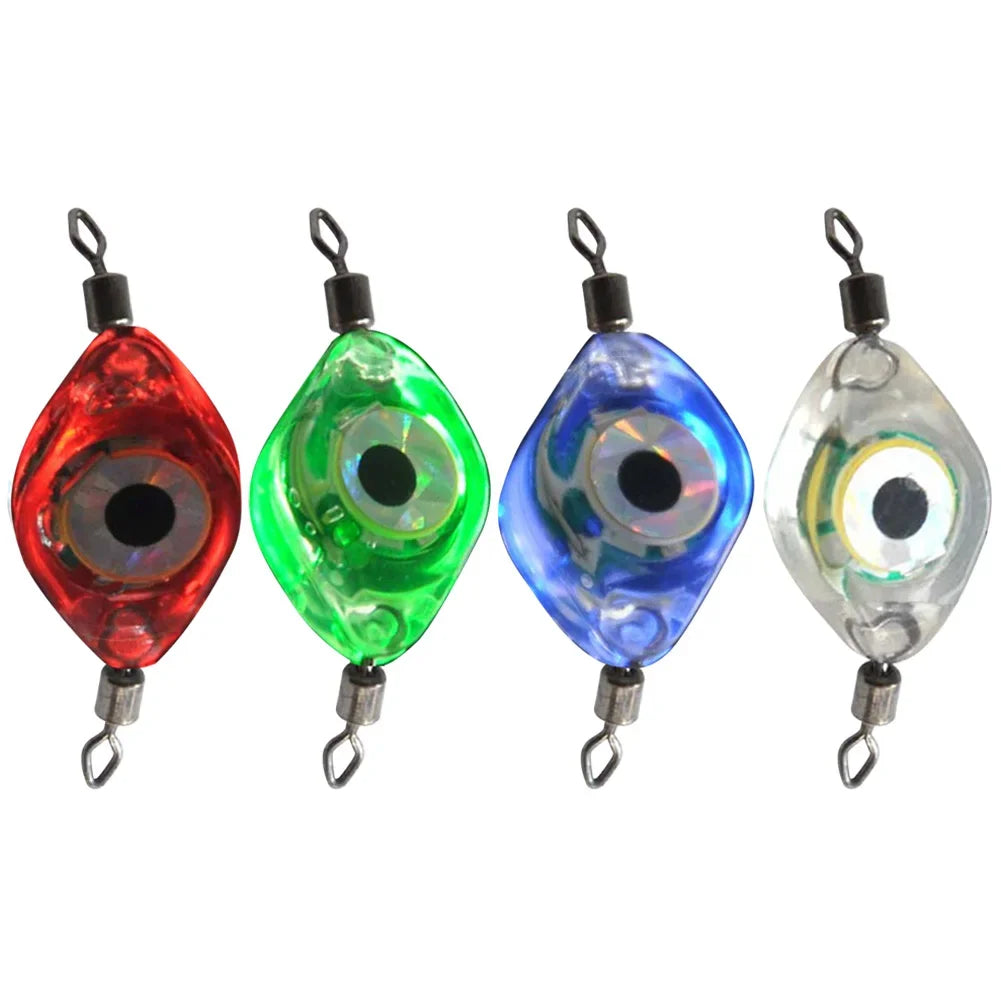 Luz LED para señuelo de pesca con forma de ojo, impermeable, con sensor de caída profunda, para agua salada y dulce, para uso subacuático