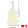 3/6/10 piezas tabla de cortar de madera artesanal con mango tabla de cortar de madera inacabada tablas redondas de charcutería para queso para Navidad