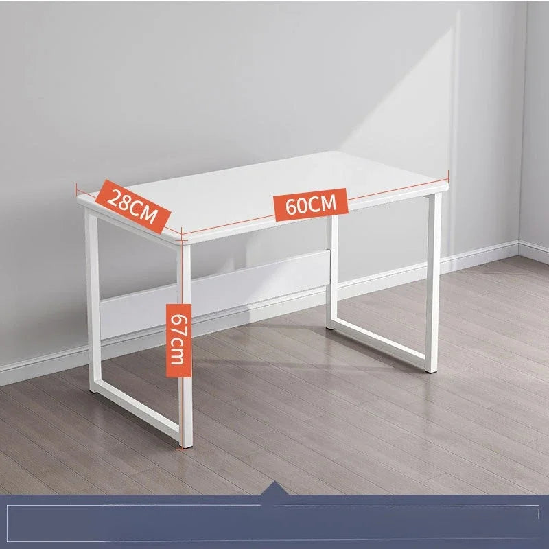 Escritorio Plegable Rectangular de Nogal para Computadora, Portátil, Ahorra Espacio, Oficina, Estudio, Aula, Capacitación, Uso Doméstico, Muebles del Hogar