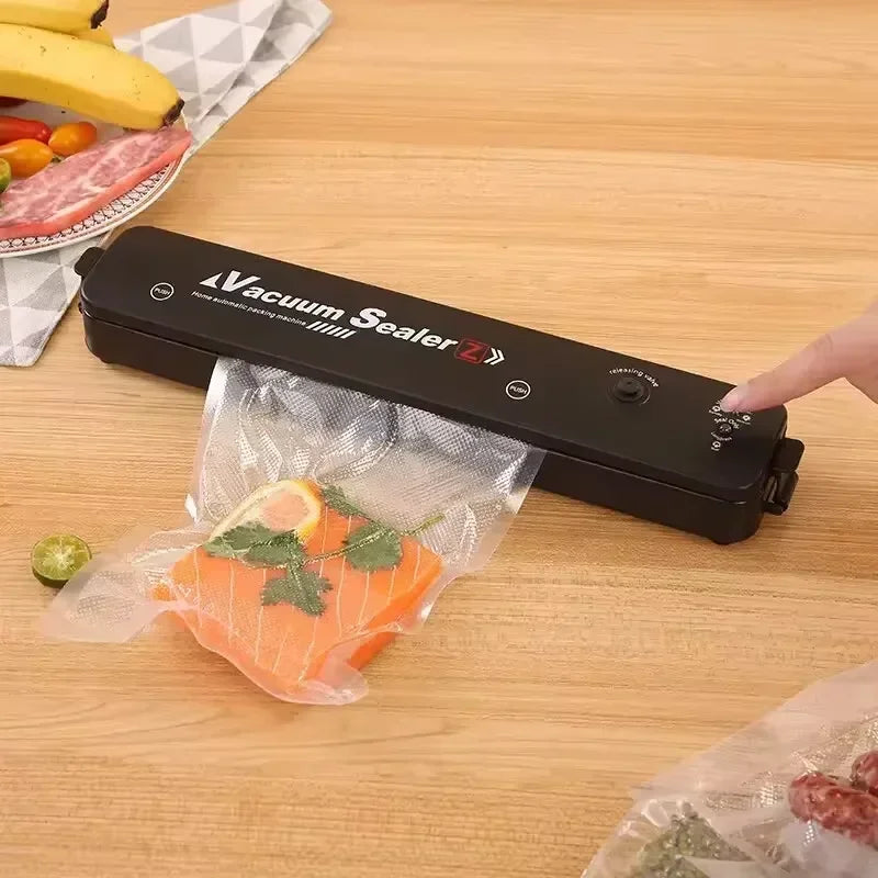 Diseño Portátil Automático Sellador al Vacío de Cocina Multifuncional Embalaje de Alimentos Hermético para Preservación Doméstica bolsa sellada