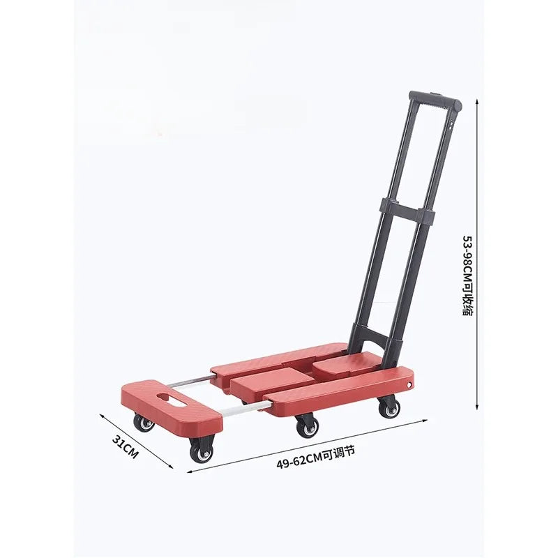 Carrito plegable portátil, carro de mano, carro de mudanza, carro de plataforma, carrito de compras