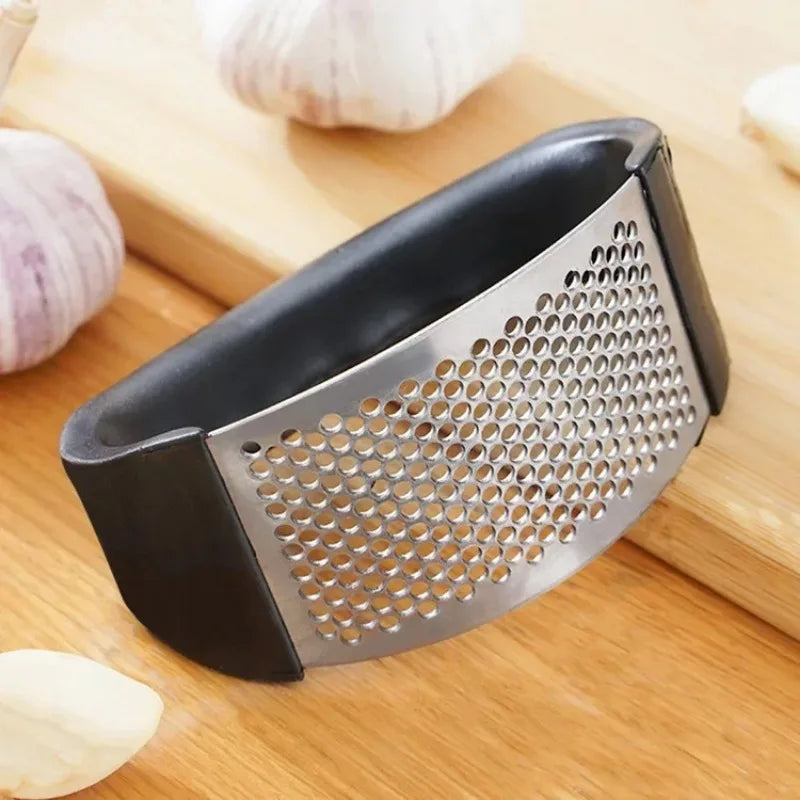 Prensa de ajos de acero inoxidable, triturador manual de ajos, picador de ajos, herramientas para picar ajos, herramientas para frutas y verduras, accesorios de cocina, utensilios.
