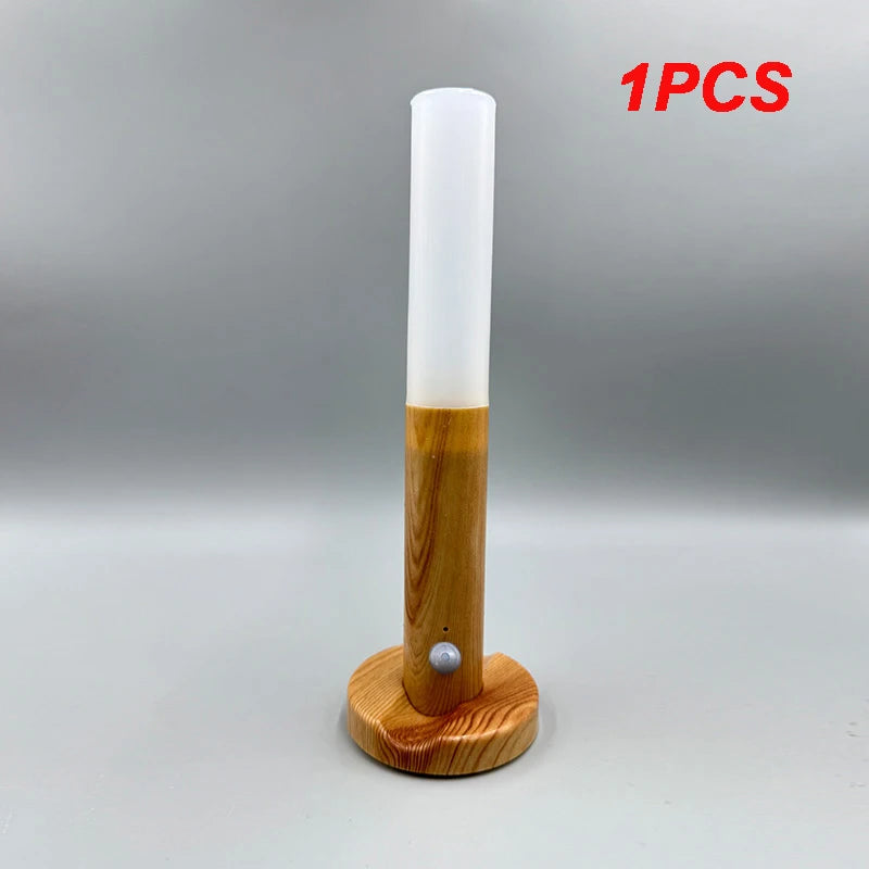 Luz nocturna inteligente con sensor de movimiento corporal, luz de pared LED recargable para pasillo o armario, luz de inducción para inodoro doméstico