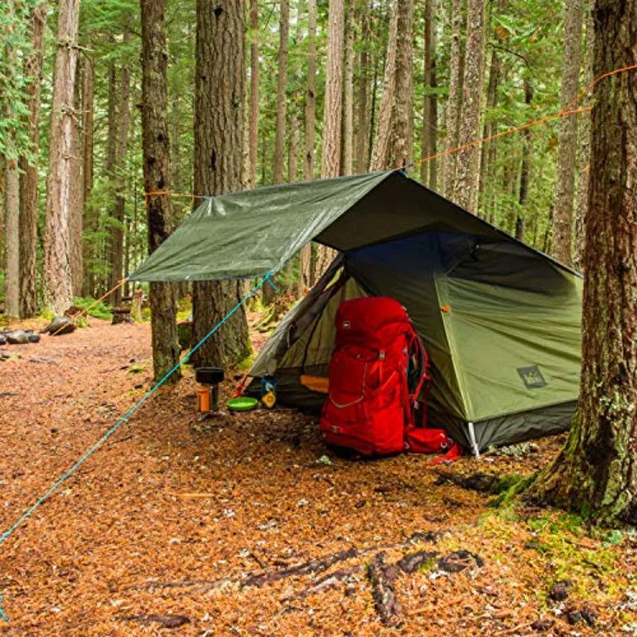 Lona Impermeable de Alta Resistencia para Exteriores, Camiones, Resistente al Agua, a los Rayos UV, Cubierta de Lona para Coche, Barco, Acampada, Leña