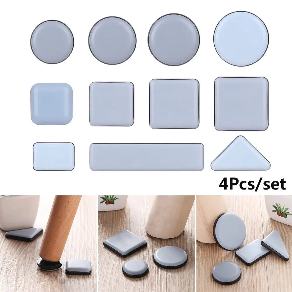 Deslizadores de patas de muebles de 4/8 piezas, almohadillas para mover muebles pesados fácilmente, protectores de bases de mesas, patas antidesgaste, alfombrilla con tornillos