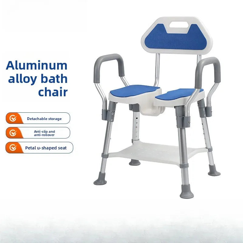 Silla de baño especial plegable para inodoro, banco de baño antideslizante para ducha