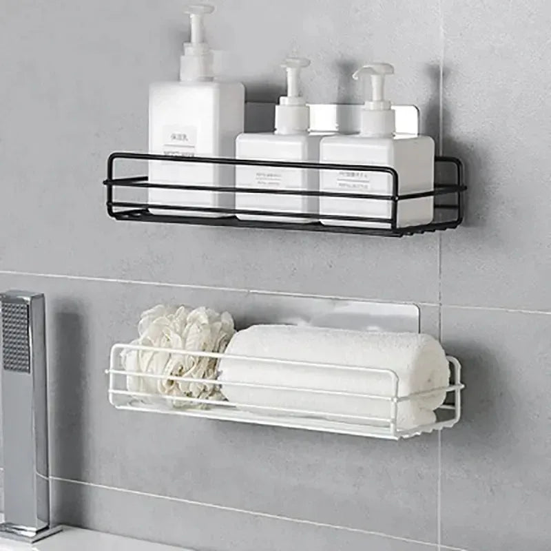 Estante de almacenamiento para inodoro, estantería de baño, esquinera sin taladro, soporte de estante para ducha, soporte de pared para accesorios de baño, organizador de champú