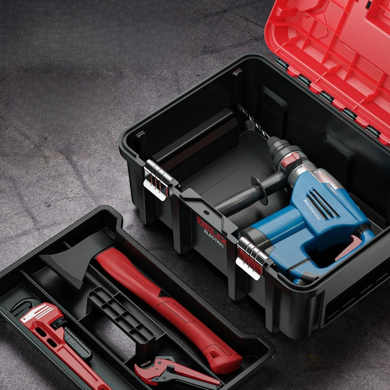 Caja de herramientas portátil resistente con ruedas y cajones con cerradura para garaje, taller, mecánica automotriz, organizador de herramientas para el hogar