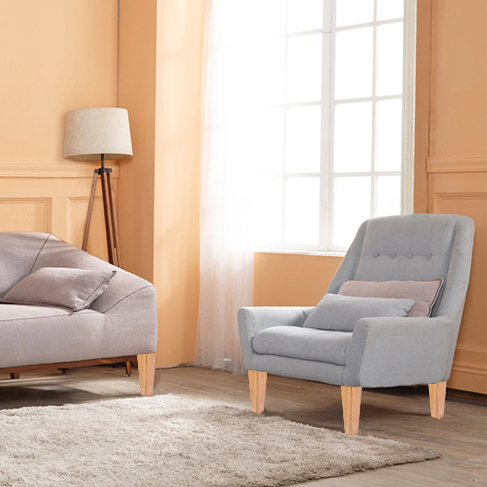 4 patas cuadradas para muebles de 6/10/15 cm, patas de muebles de madera maciza para cama, sofá, mesa, patas de repuesto para silla, sofá, armario
