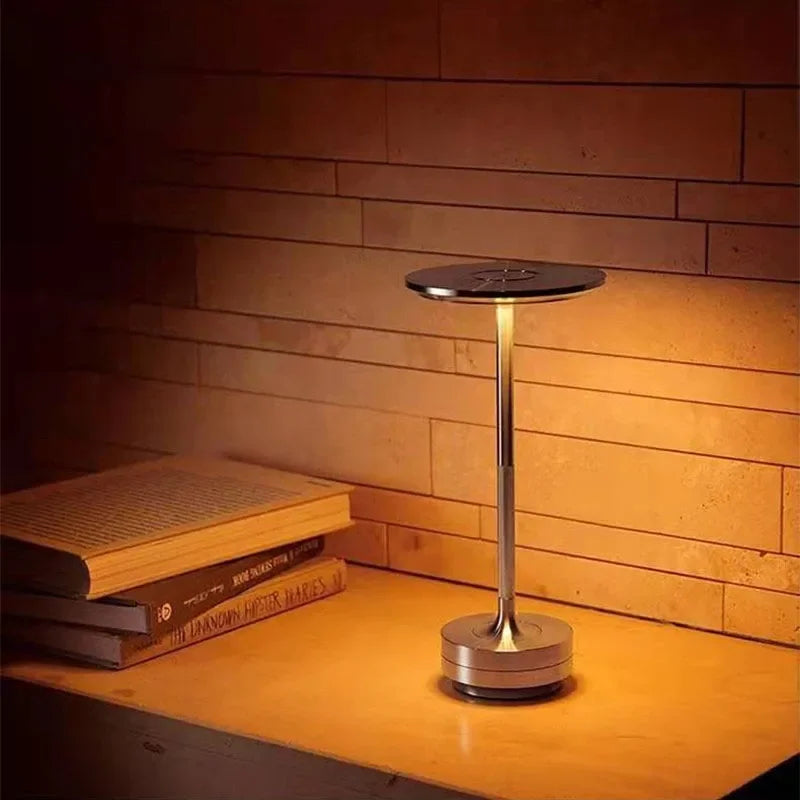 Rechargeable LED Desk Lamp Touch Dimming USB Portable Charging Coffee Shop Bar Vintage Decoration Atmosphere Night Light