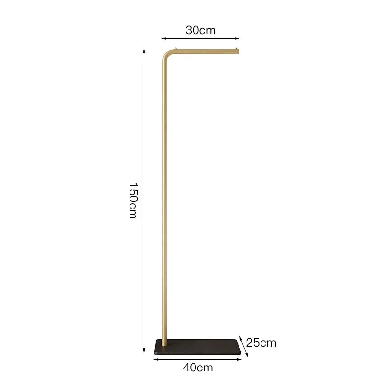 Perchero de pie minimalista color crema para entrada, perchero de pie multifuncional para dormitorio, perchero organizador con estante, muebles