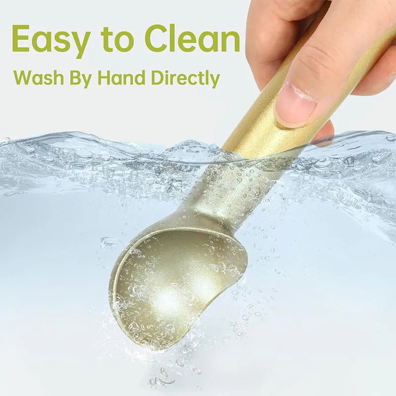 Cuchara profesional para helado, de acero inoxidable resistente, antiadherente, apta para lavavajillas