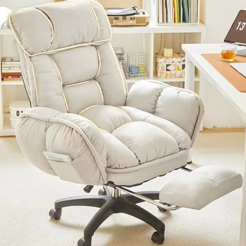 Silla de Oficina Ergonómica Silla Gaming Cómoda Sofá Blando Sedentario No Cansado Fauteuil De Bureau Artículos de Oficina para el Hogar
