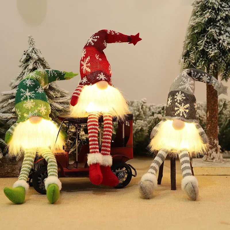 Navidad Gnomo Muñeca sin Rostro Luz Nocturna Feliz Navidad Decoraciones Para El Hogar Adorno de Vacaciones Regalo de Navidad Navidad Año Nuevo